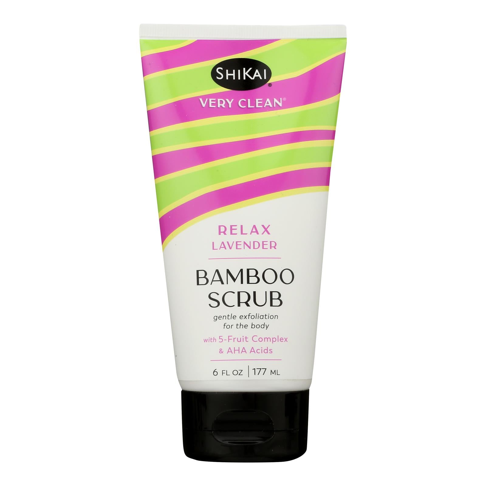 Shikai Products - Bmboo Scrub Relax Lavender - 1 Each-6 Fluid Ounce