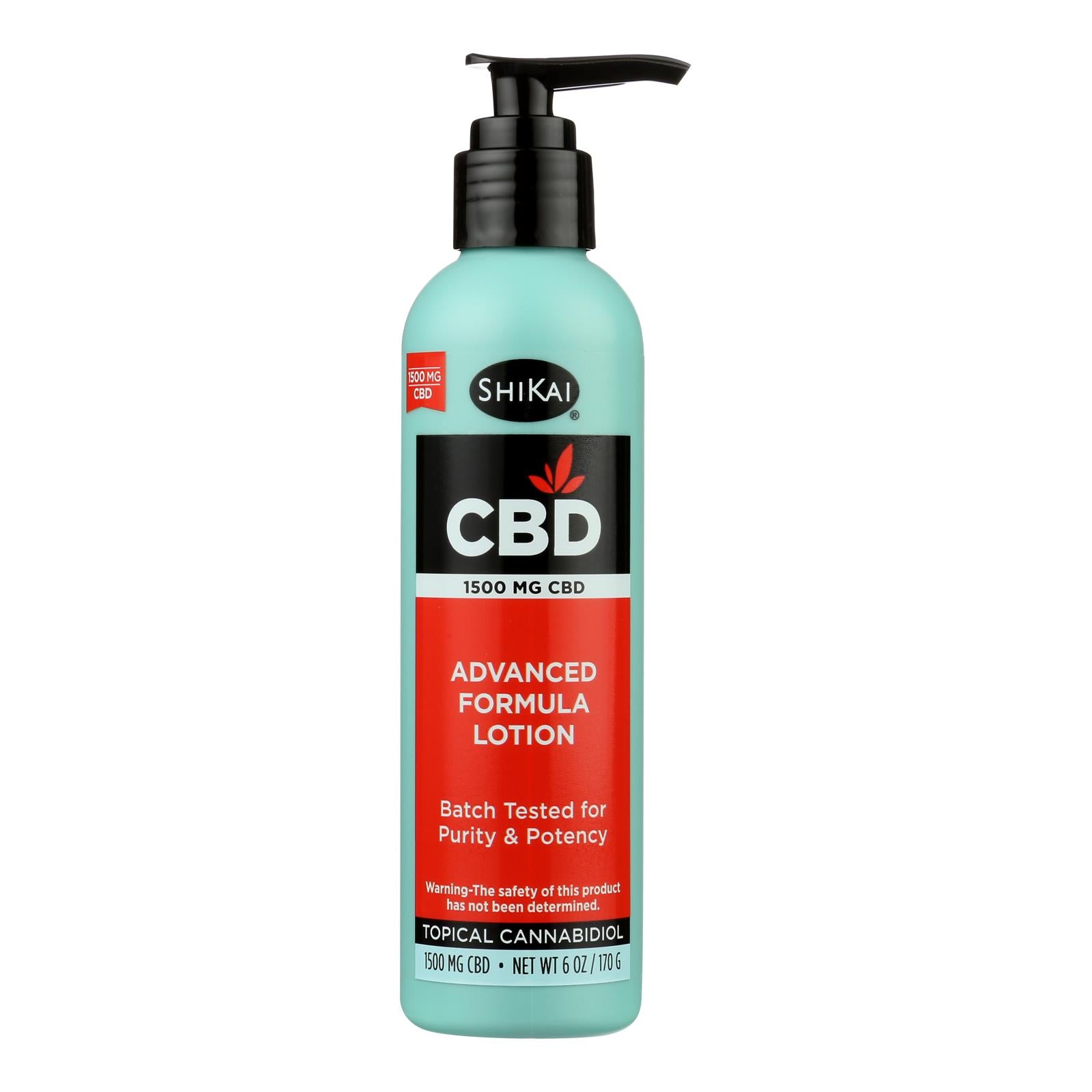 Shikai Products - Cbd Ltn Adv Tcannb 1500mg - 1 Each-6 Fluid Ounce