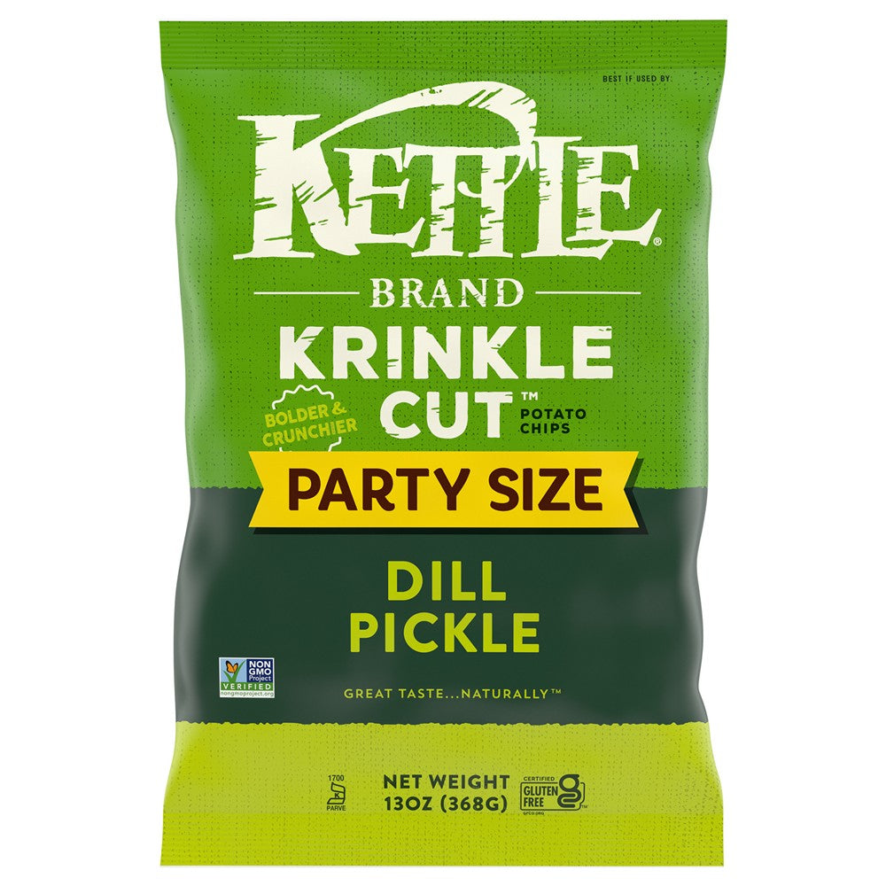 Kettle Brand - Krinkle Chips Dill Pickle - Case of 9-13 OZ