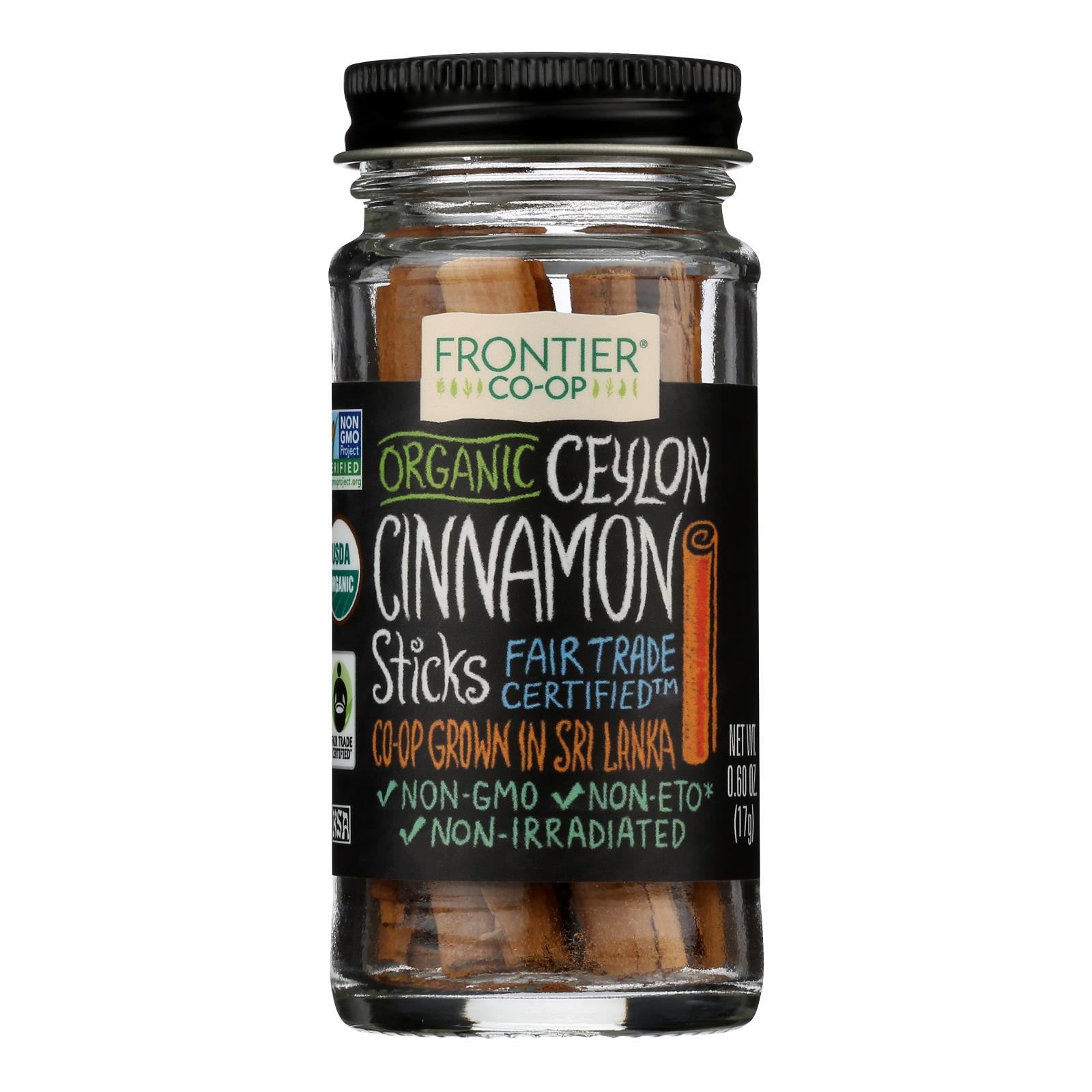 Frontier Natural Products Coop - Cinnamon Sticks Ceylon - 1 Each -.60 Ounce