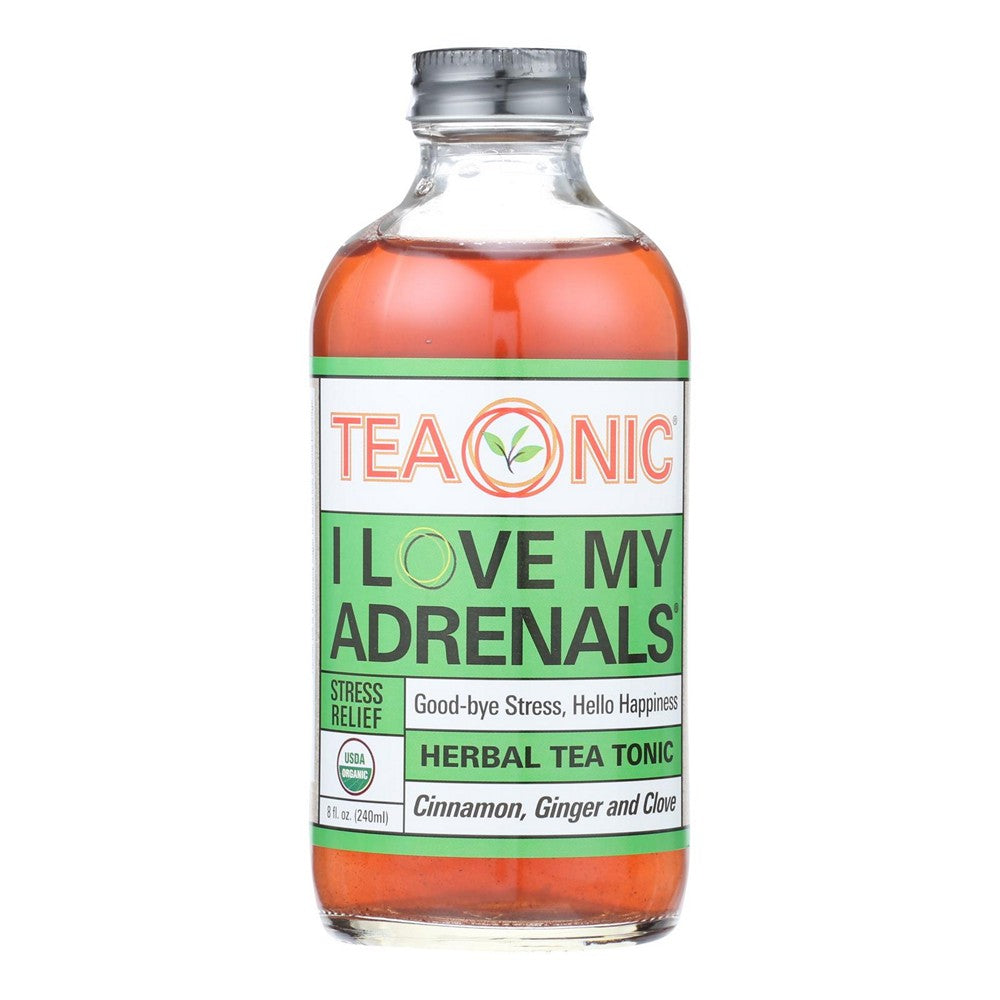 Teaonic, I Love My Adrenals Herbal Tea Supplement - Case of 6 - 8 FZ