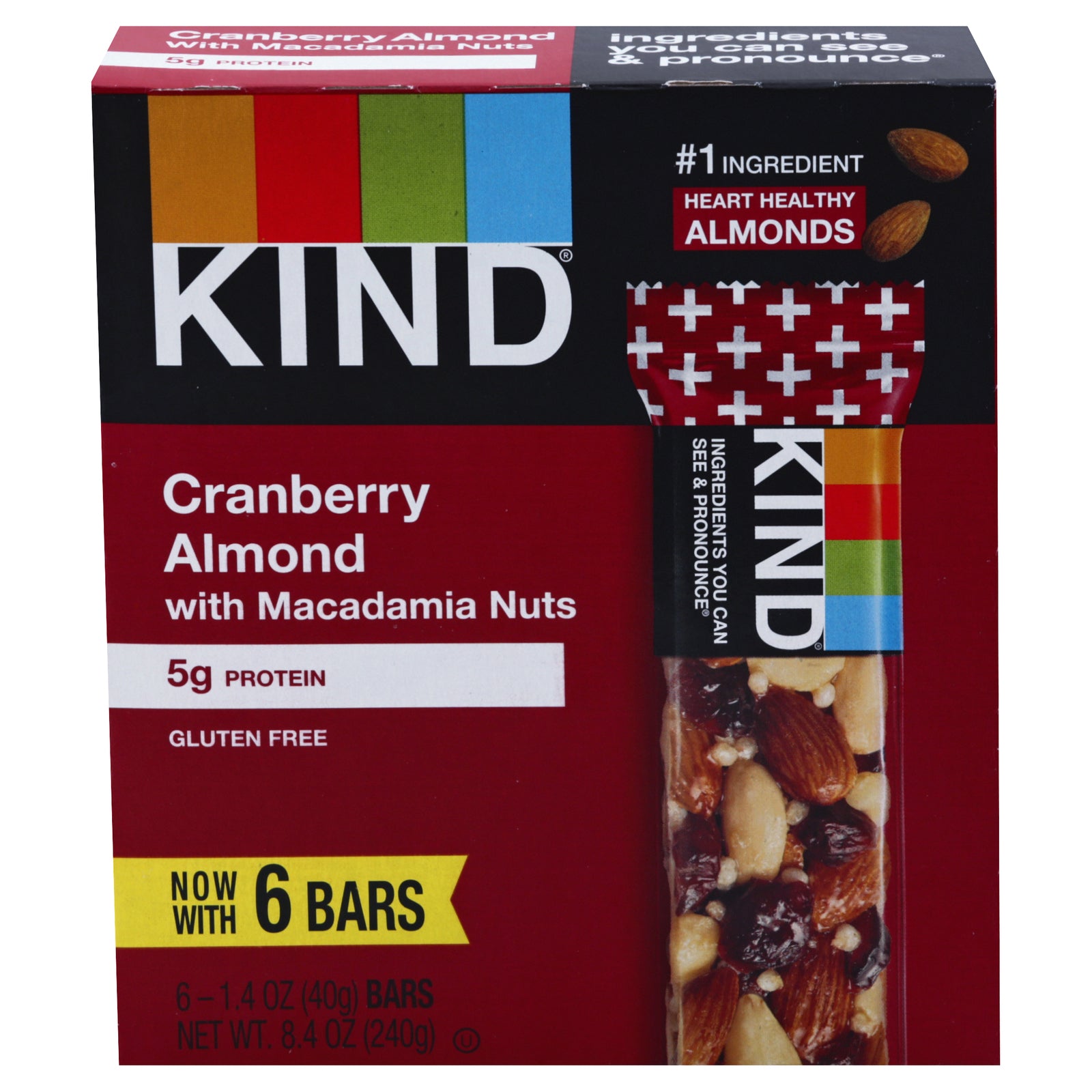 Kind - Bar Cranbery Almond - Case of 10-6/1.4 OZ