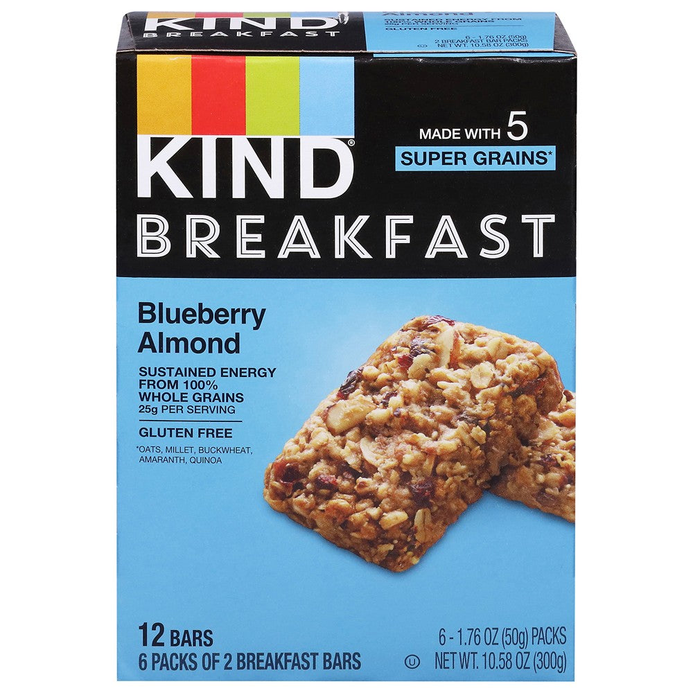 Kind - Bar Brkfast Blubry Almond - Case of 5-6/1.76 Z