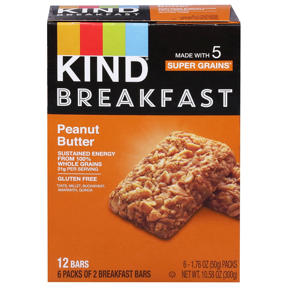 Kind - Bar Brkfst Peanut Butter - Case of 5-6/1.76 Z