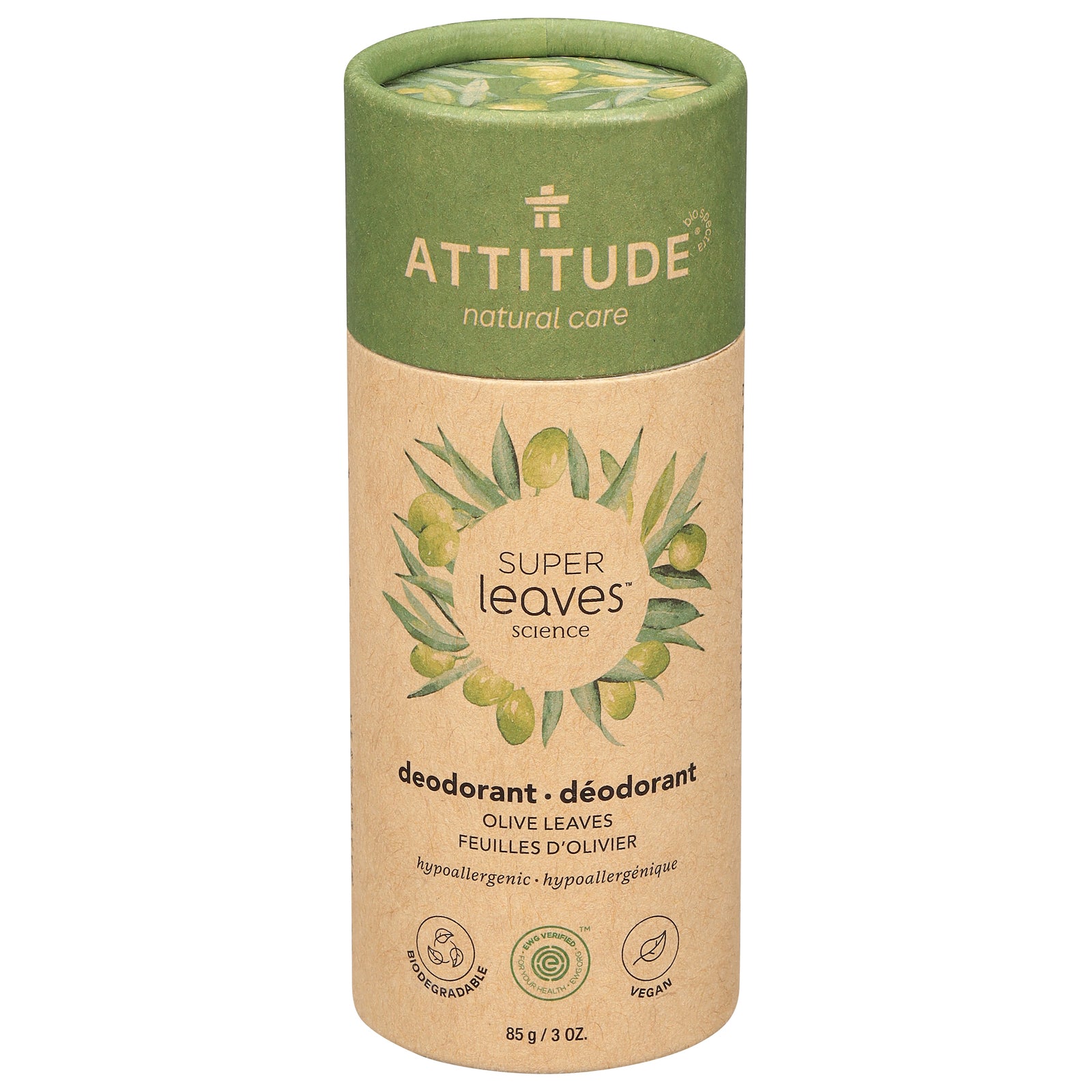 Attitude - Deodorant Spr/lv Olive Leaves - 1 Each-3 OZ