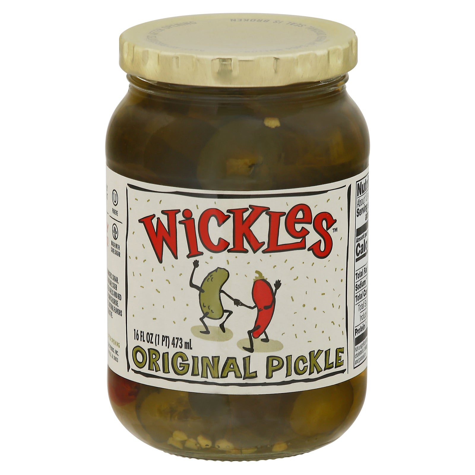 Wickles - Pickles - Original Chips - Case of 6 - 16 fl oz.