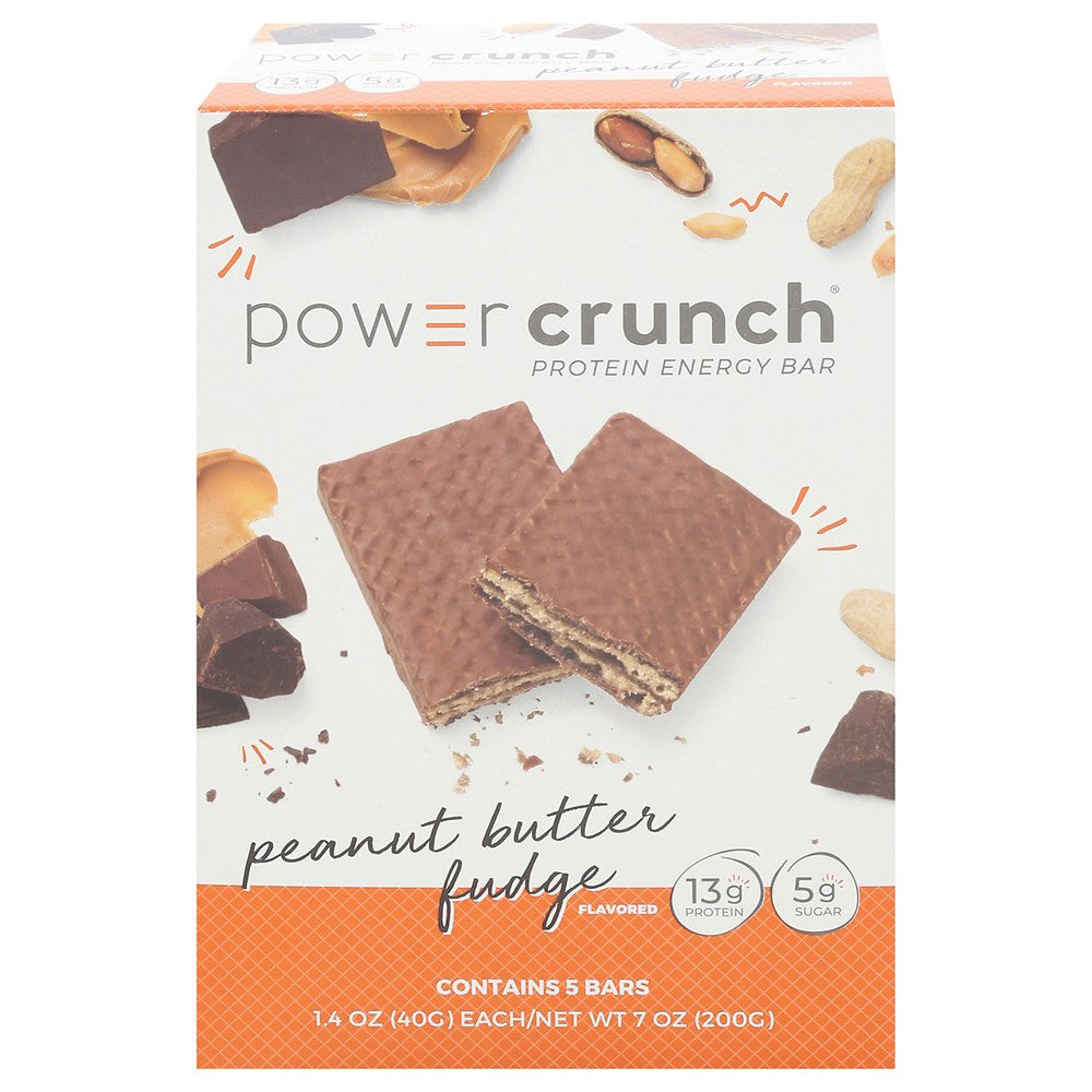 Power Crunch - Prtn Br Pb Fudge 5 Ct - Case of 6-5/1.4 OZ