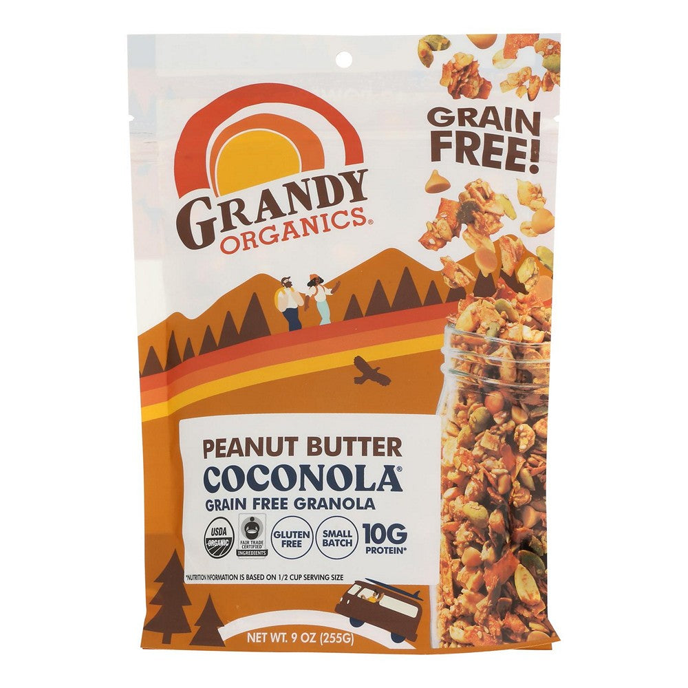 Grandy Organics - Coconola Organic Peanut Butter - Case of 6-9 Ounces