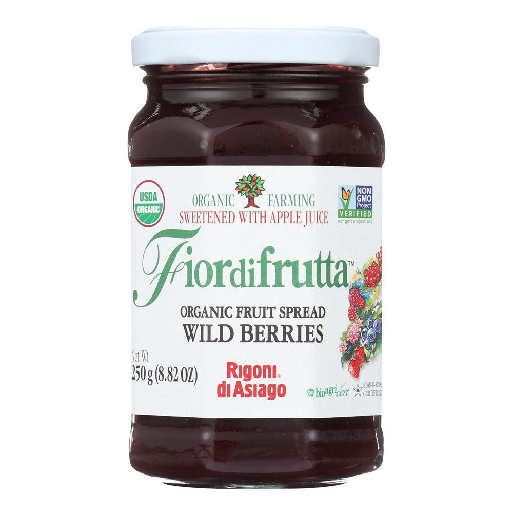 Fiordifrutta Spread - Organic - Wild Berries - Case of 6 - 8.82 oz