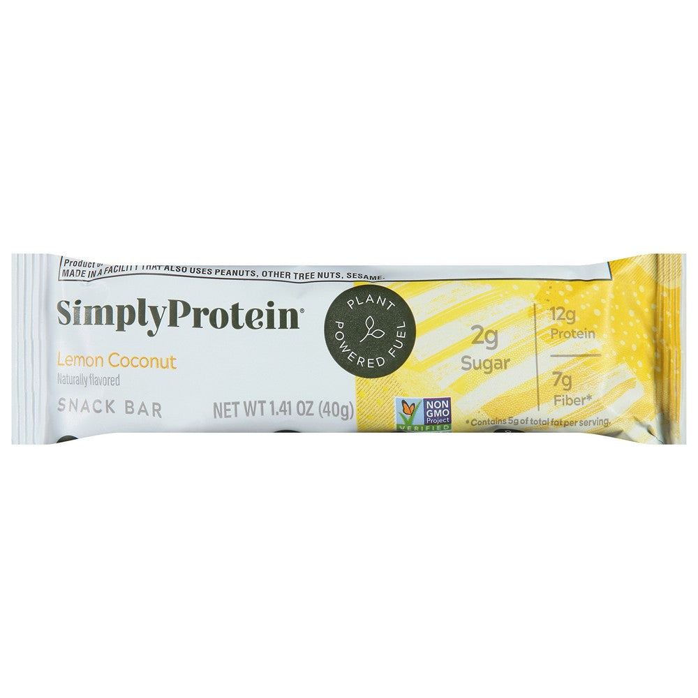 Simply Protein - Protein Bar Lemon Coconut - Case of 4-8/1.41 Z