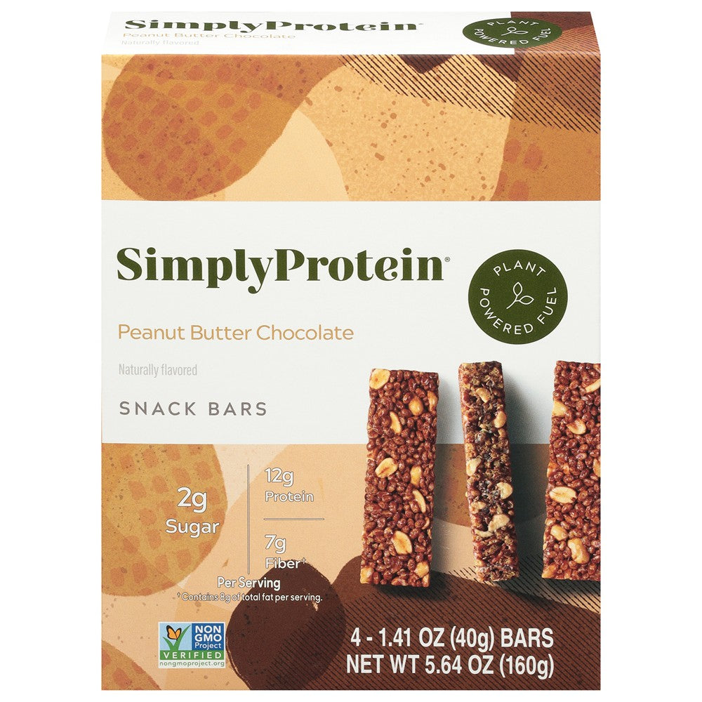 Simply Protein - Protein Bar Pb Chocolate - Case of 6-4/1.41 Z