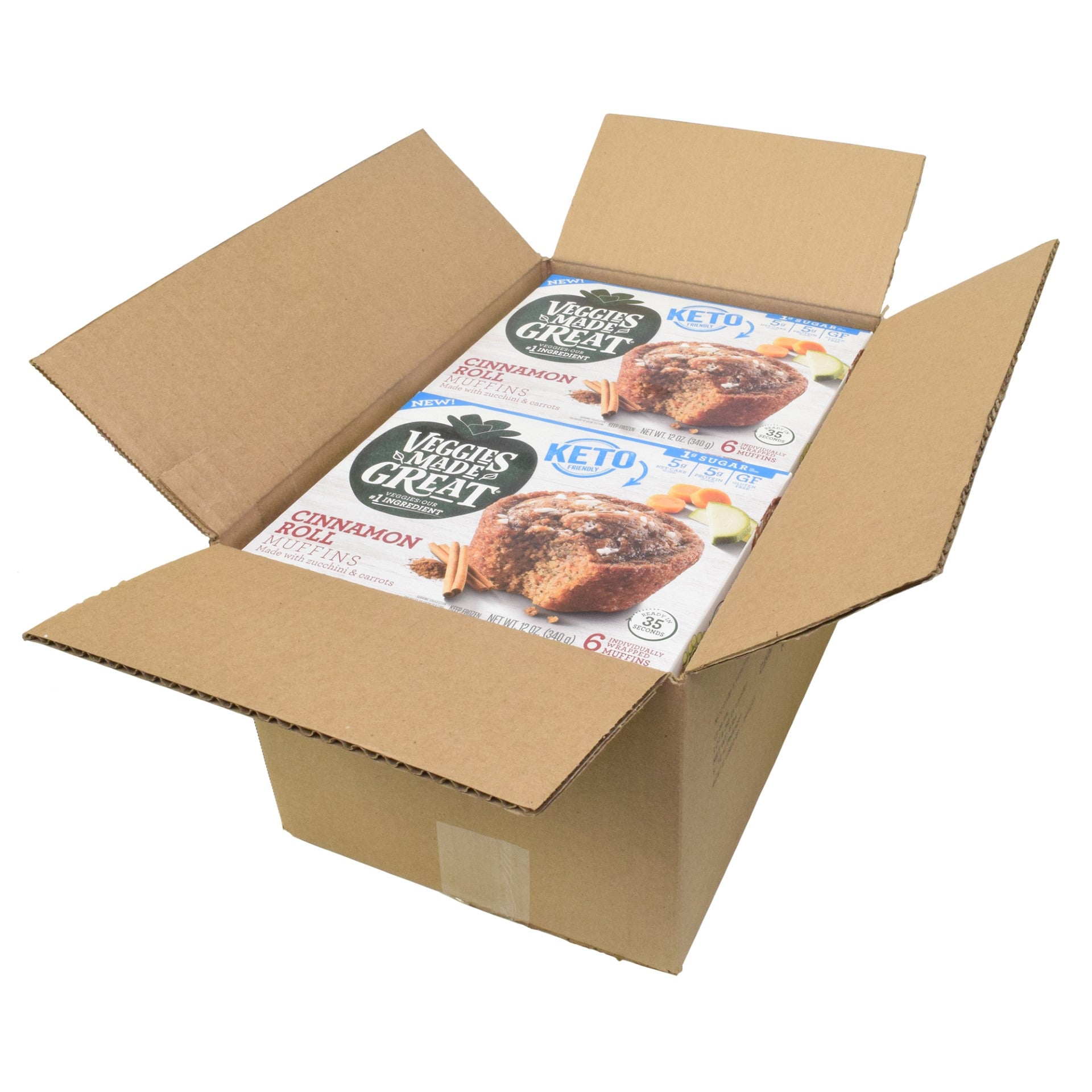 Veggies Made Great Keto Cinnamon Roll Muffin 12 Ounce Size - 8 Per Case