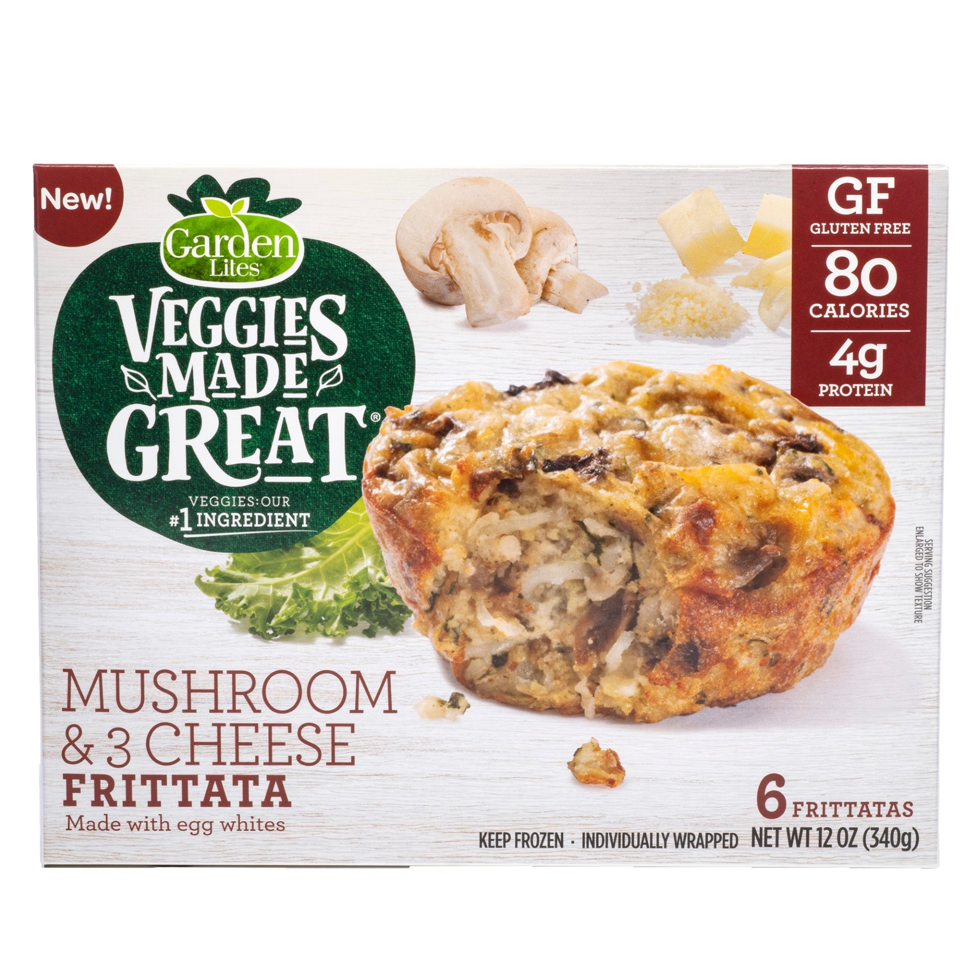 Veggie Made Great Mushroom & Cheese Frittata 12 Ounce Size - 8 Per Case