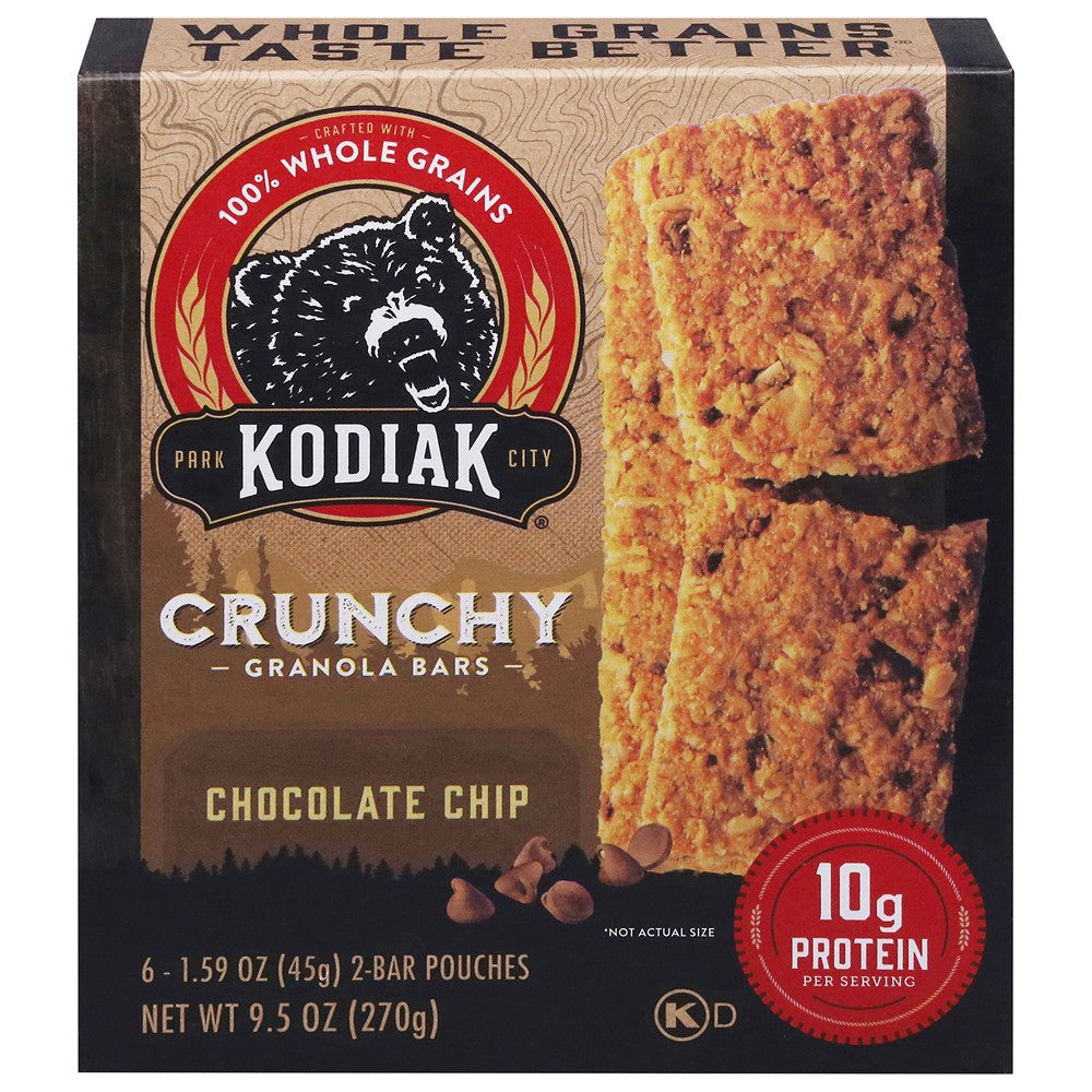 Kodiak Cakes - Granola Bar Choc Chip - Case of 12-6/1.59OZ