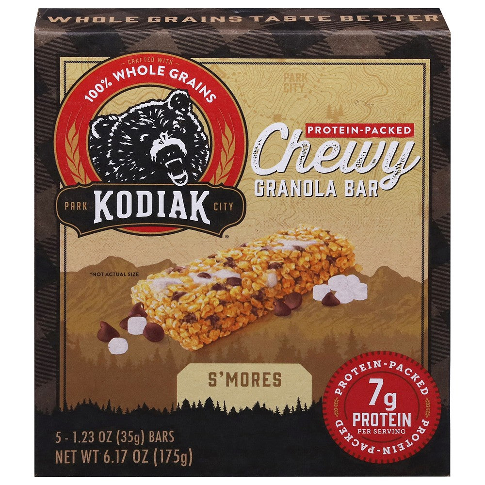 Kodiak Cakes - Granola Bar Smores Chewy - Case of 12-6.17 OZ