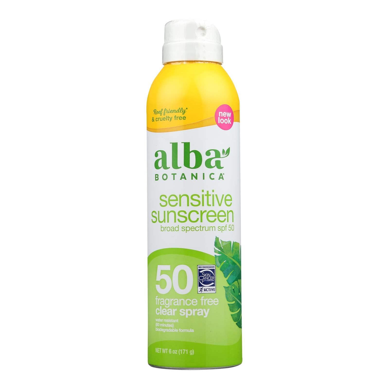 Alba Botanica - Sunscreen Spray Sensitive Formula SPF 50 - 1 Each-5 Fluid Ounces