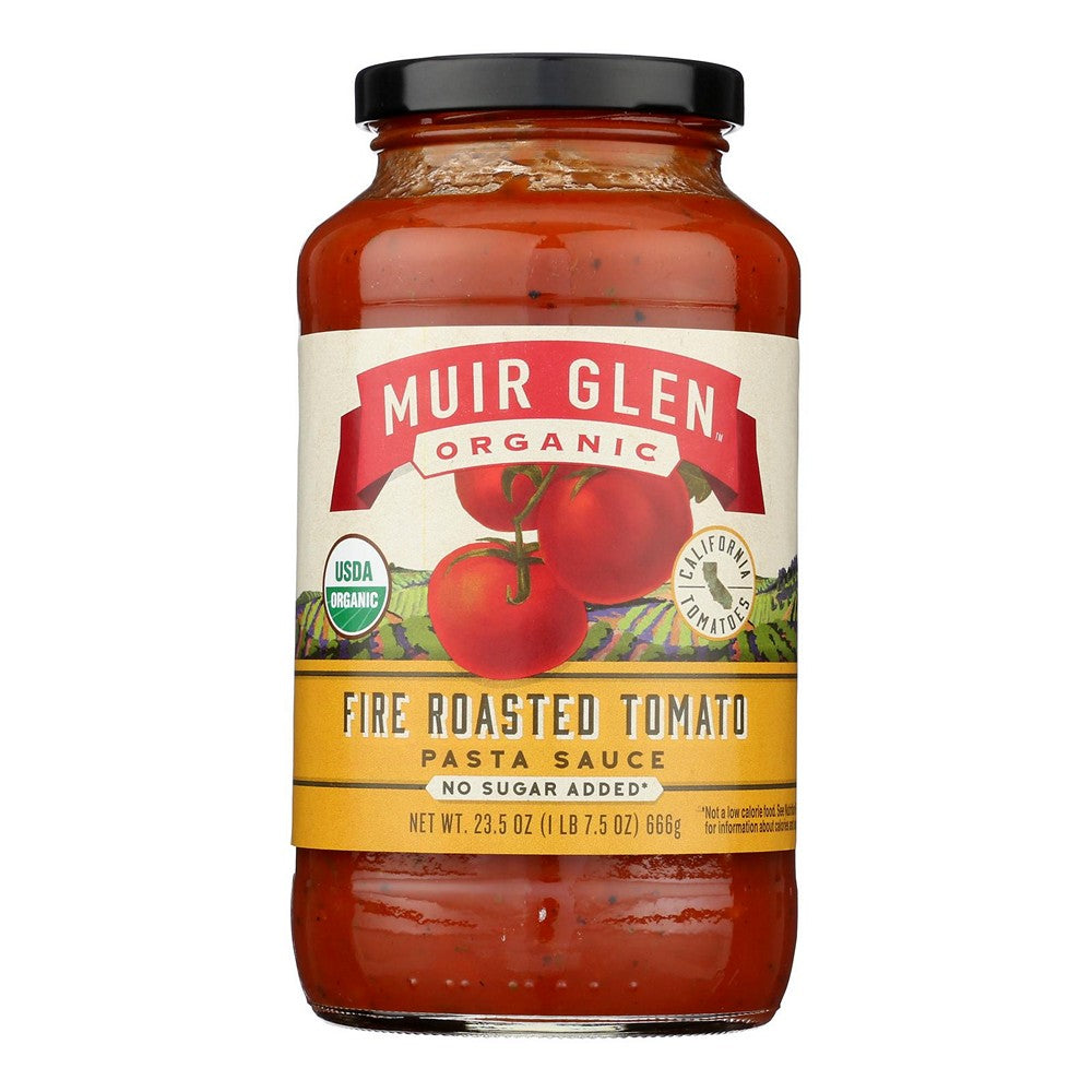 Muir Glen - Pasta Sauce Organic Fire Roasted Tomato - Case of 12-23.5 Fluid Ounces