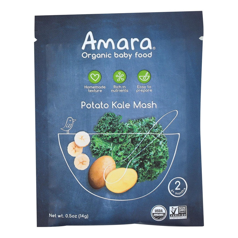 Amara - Baby Food Potato Kale - Case of 7 - .5 OZ