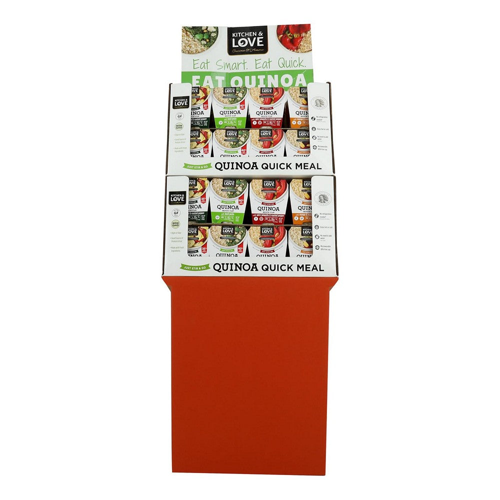 Kitchen&love Cucina&amore - Display Quinoa Quick Meals - Case of 48 - 7.9 OZ