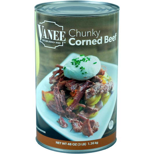 Chunky Corned Beef 48 Ounce Size - 6 Per Case