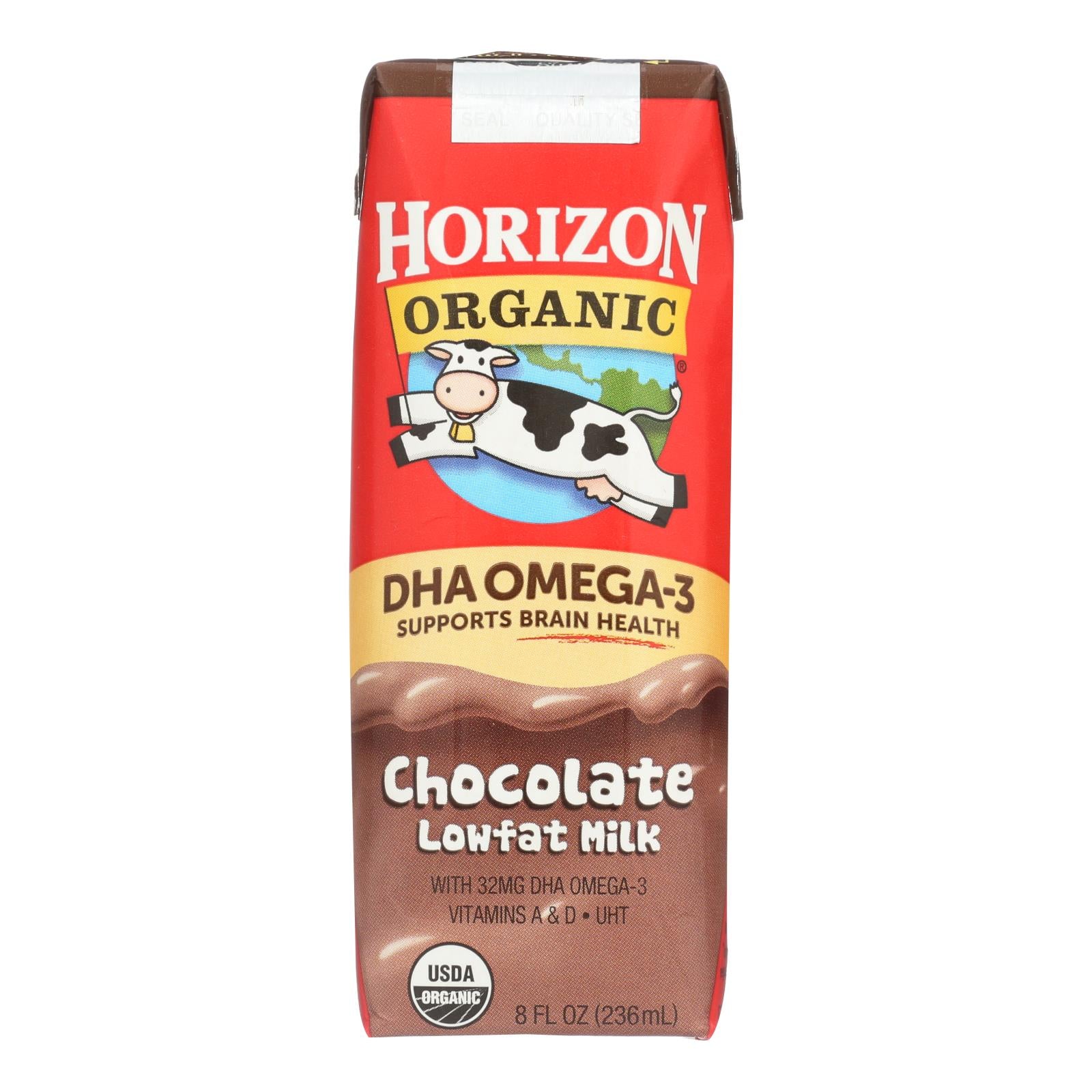 Horizon Organic Dairy - Milk Chocolate 1% Dha Asep - 1 Each-12/8 Ounce