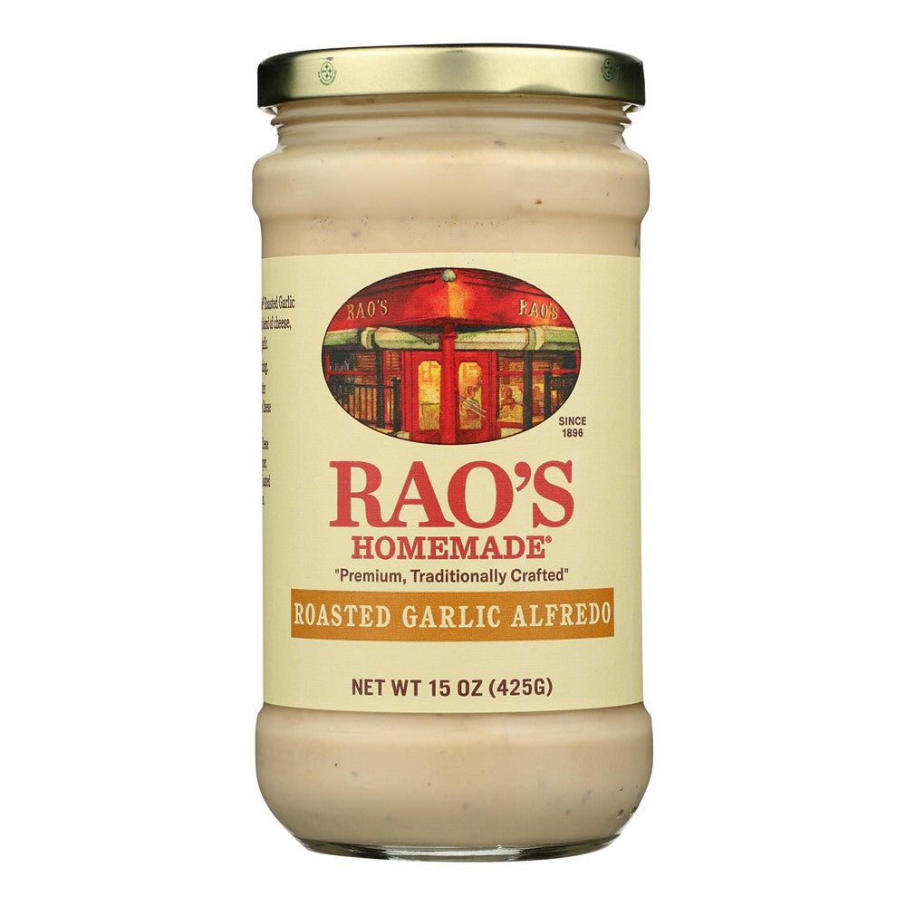 Rao's Specialty Food Roasted Garlic Alfredo Sauce - Case of 6 - 15 OZ