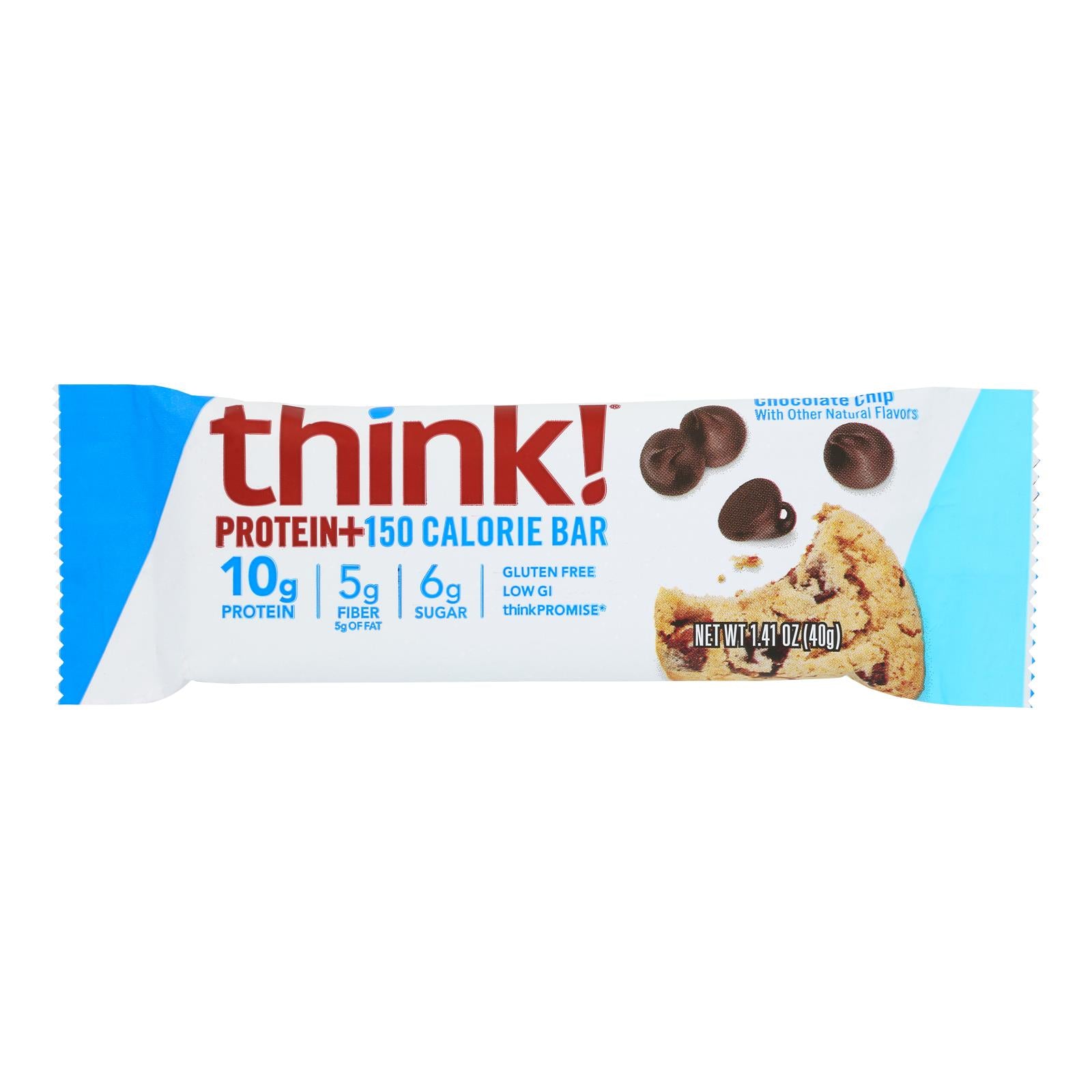 Think! - Bar Prtn/150 Cl Chocolate Chip - Case of 10-1.41 Ounce