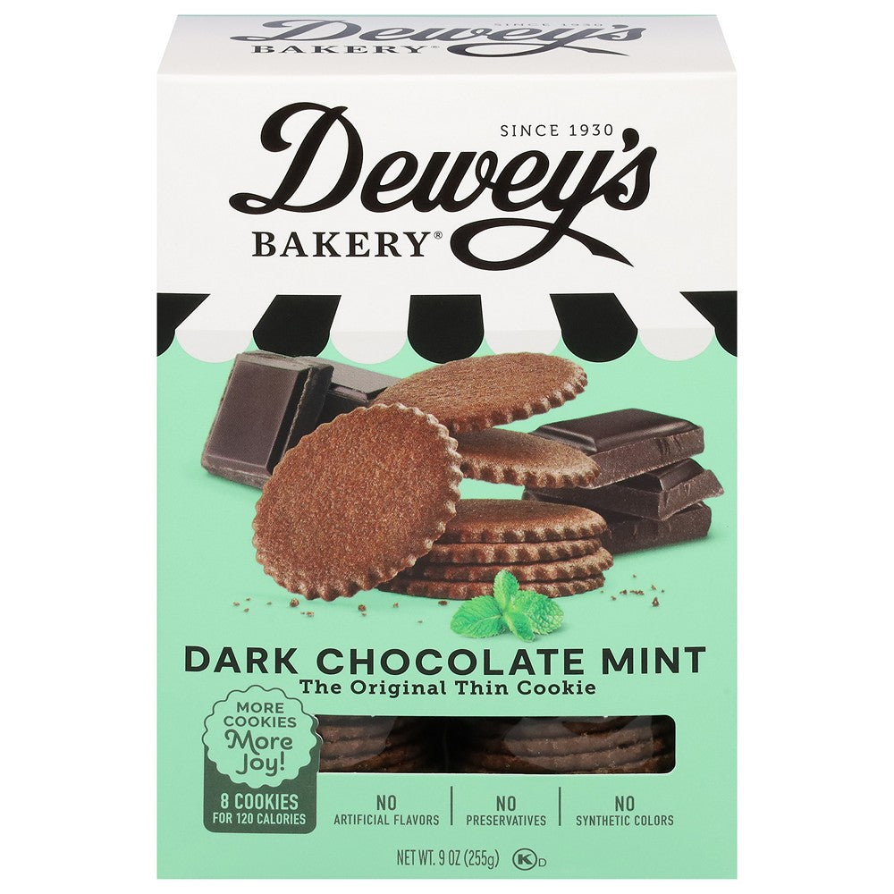 Deweys Bakery - Cookie Thin Choc Mint - Case of 6-9 OZ