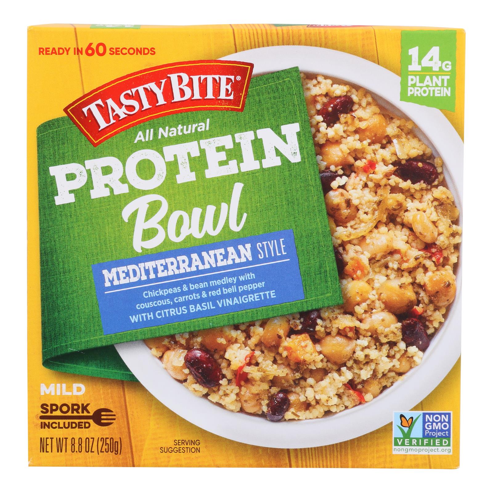 Tasty Bite - Bowl Protein Medit Style - Case of 6-8.8 Ounce