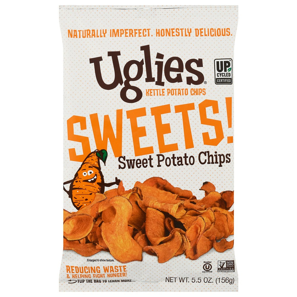 Uglies - Sweet Pot Chips Sea Salt - Case of 12-5.5 OZ
