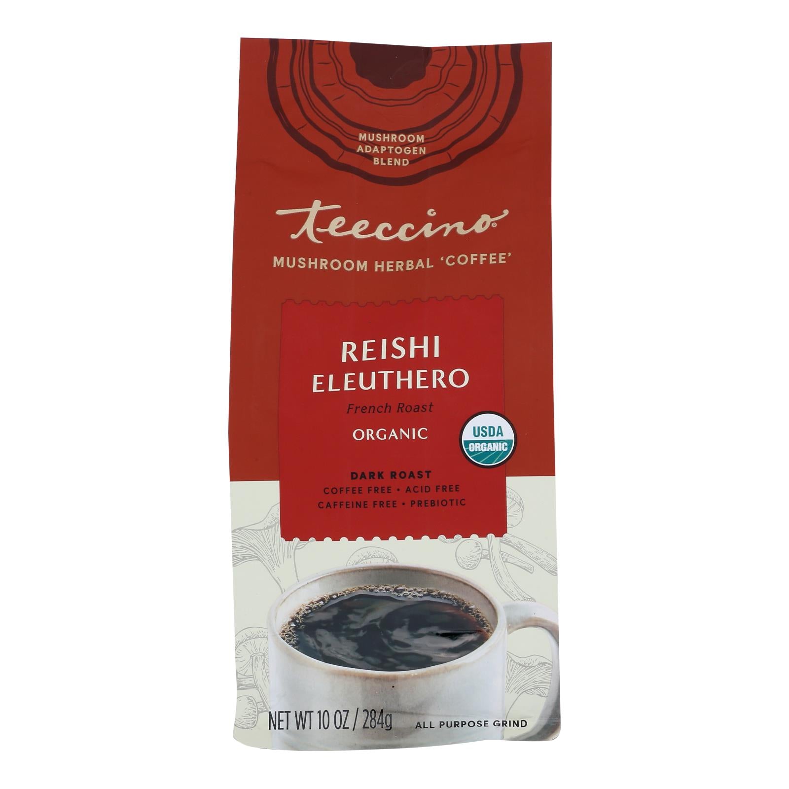 Teeccino - Mush Cof Reishi Elthe - Case of 6-10 Ounce