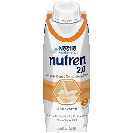 Nestle Nutren 2.0 Malnutrition Rtd Calorically Dense Liquid Formula, 8.45 Fluid Ounce, 24 Per Case