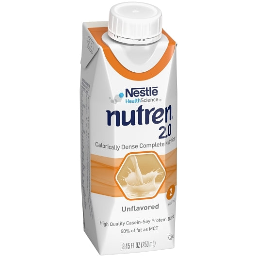 Nestle Nutren 2.0 Malnutrition Rtd Calorically Dense Liquid Formula, 8.45 Fluid Ounce, 24 Per Case