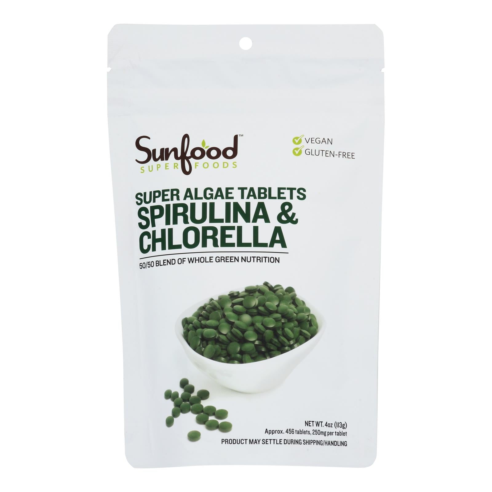 Sunfood - Tabs Spirulina Chlorlla - 1 Each-4 Ounce