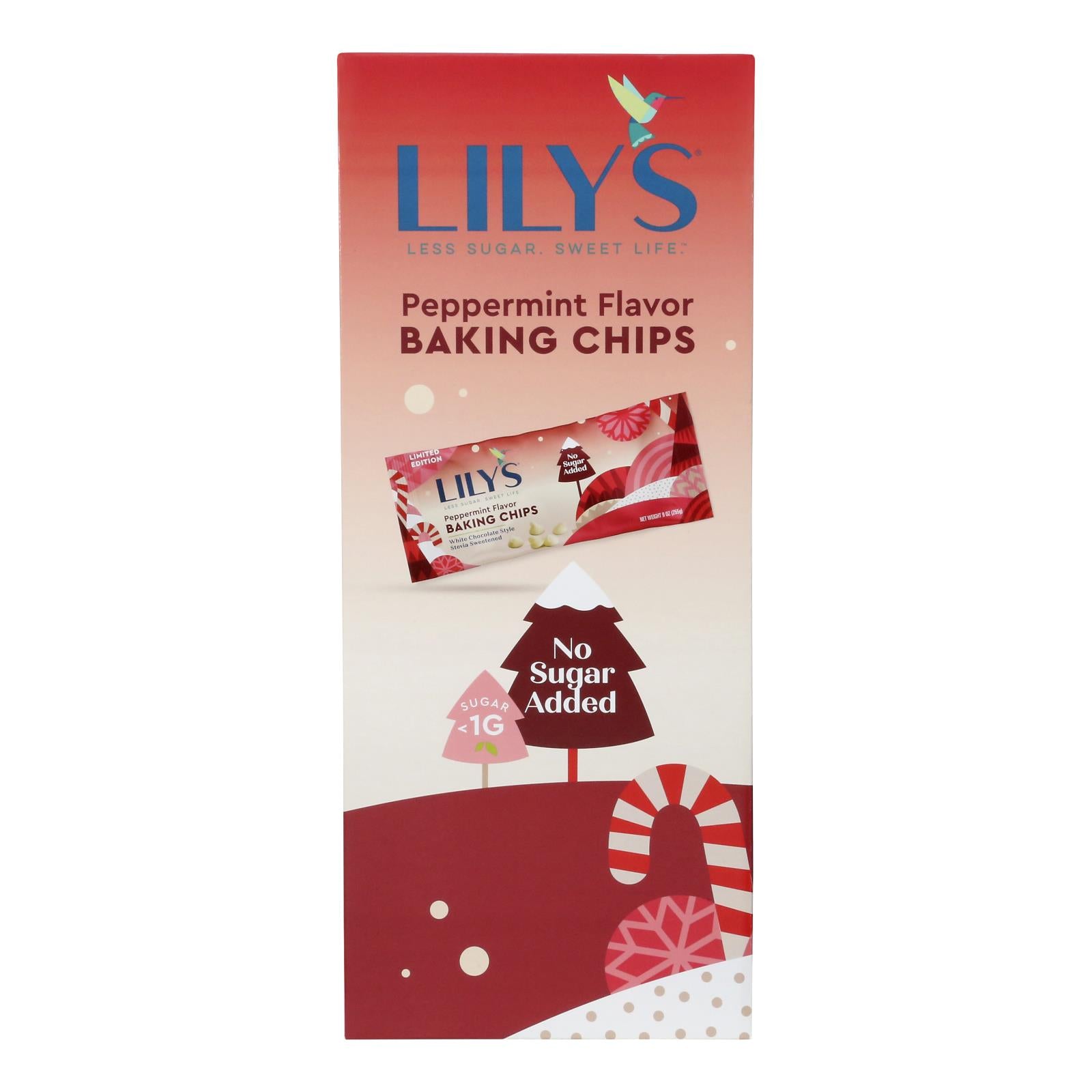 lily's peppermint white chocolate baking chips Lily's Peppermint Flavor Baking Chips Display 9 Ounce