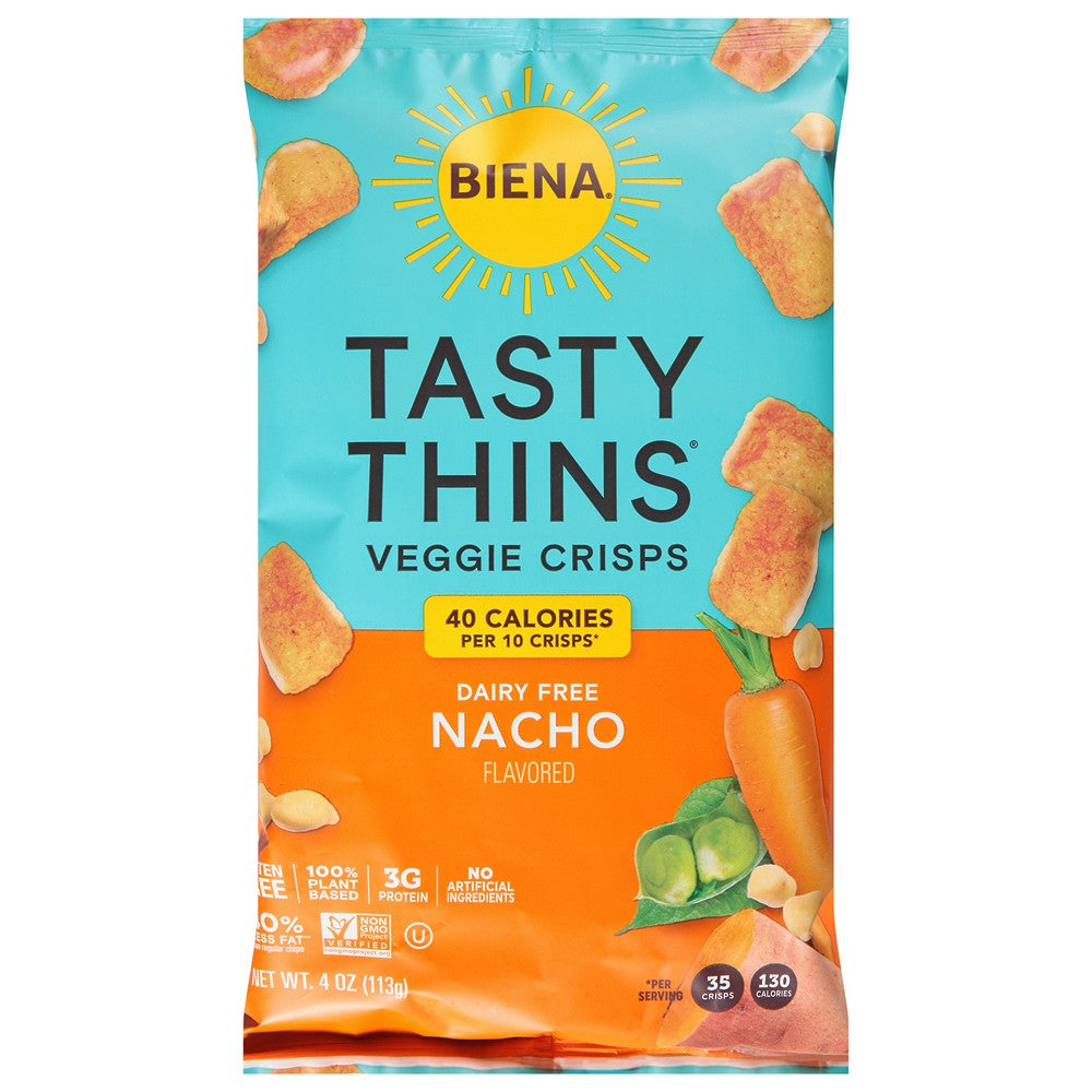Biena Llc - Tasty Thins Nacho Chkpea - Case of 12-4 OZ