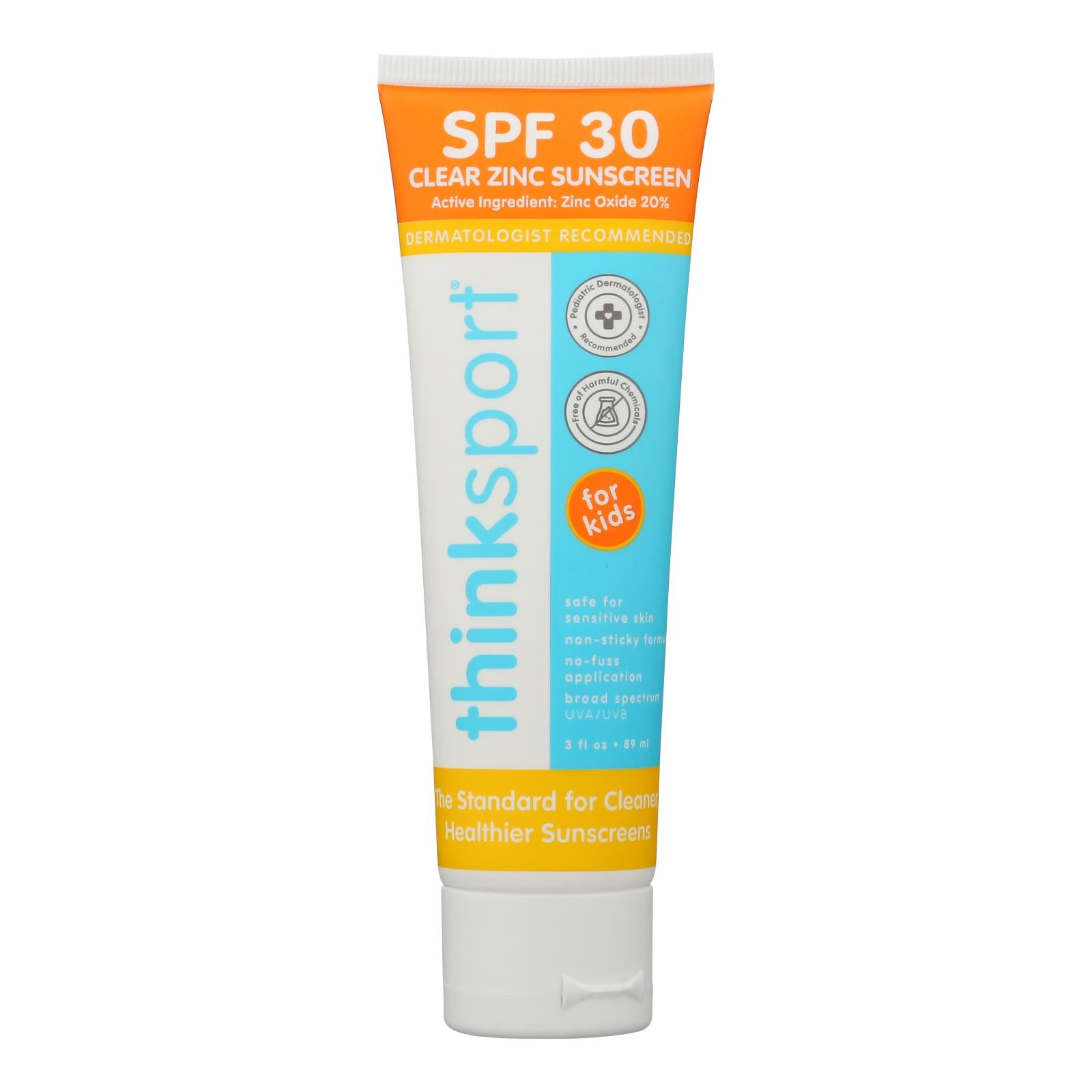 Thinksport - Snscrn Kids Clr Znc SPF30 - 1 Each -3 Fluid Ounce