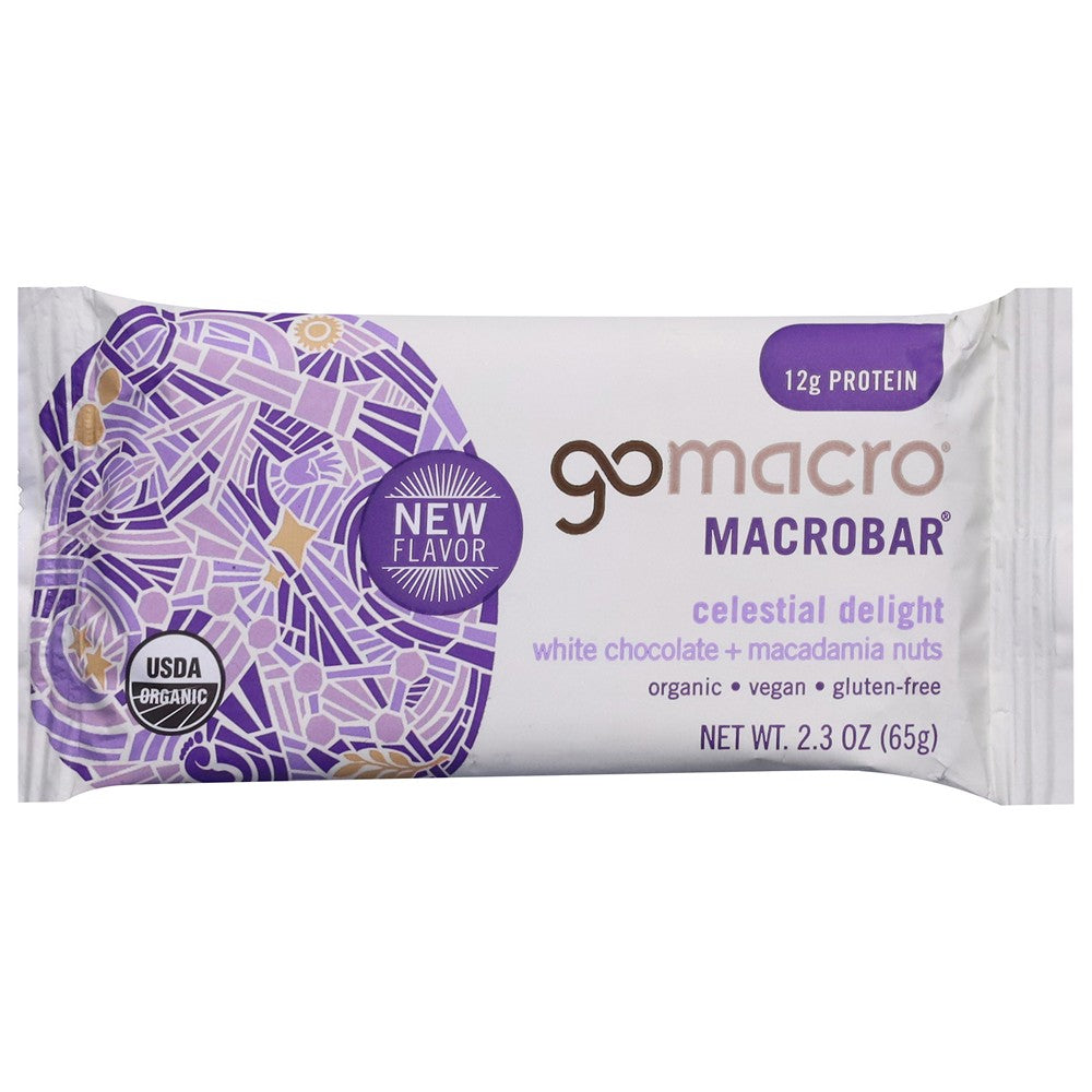 Gomacro - Bar Og2 Wht Choc Macd Nut - Case of 12-2.3 OZ