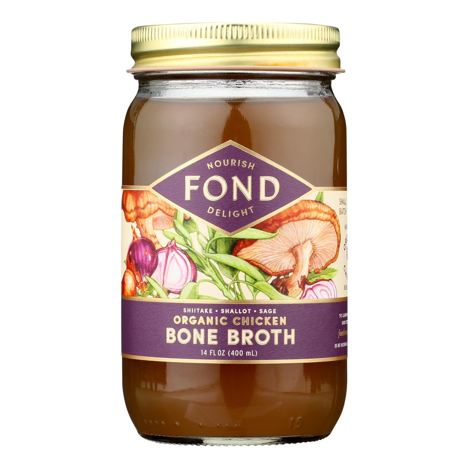Fond Bone Broth - Bne Brth Yth Tnic Sht - Case of 4-14 Fluid Ounce
