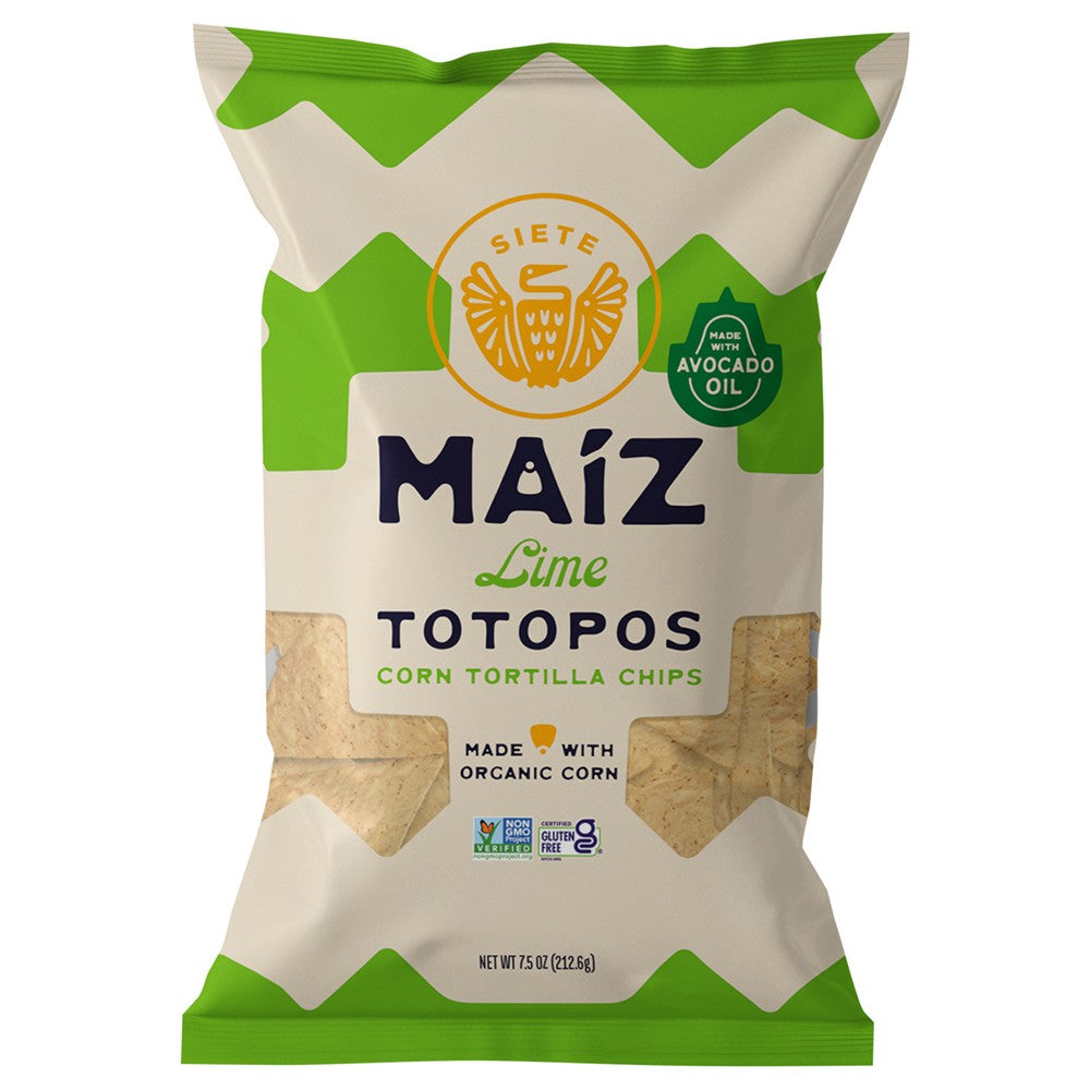 Siete - Tort Chip Og3 Corn Lime - Case of 6-7.5 OZ