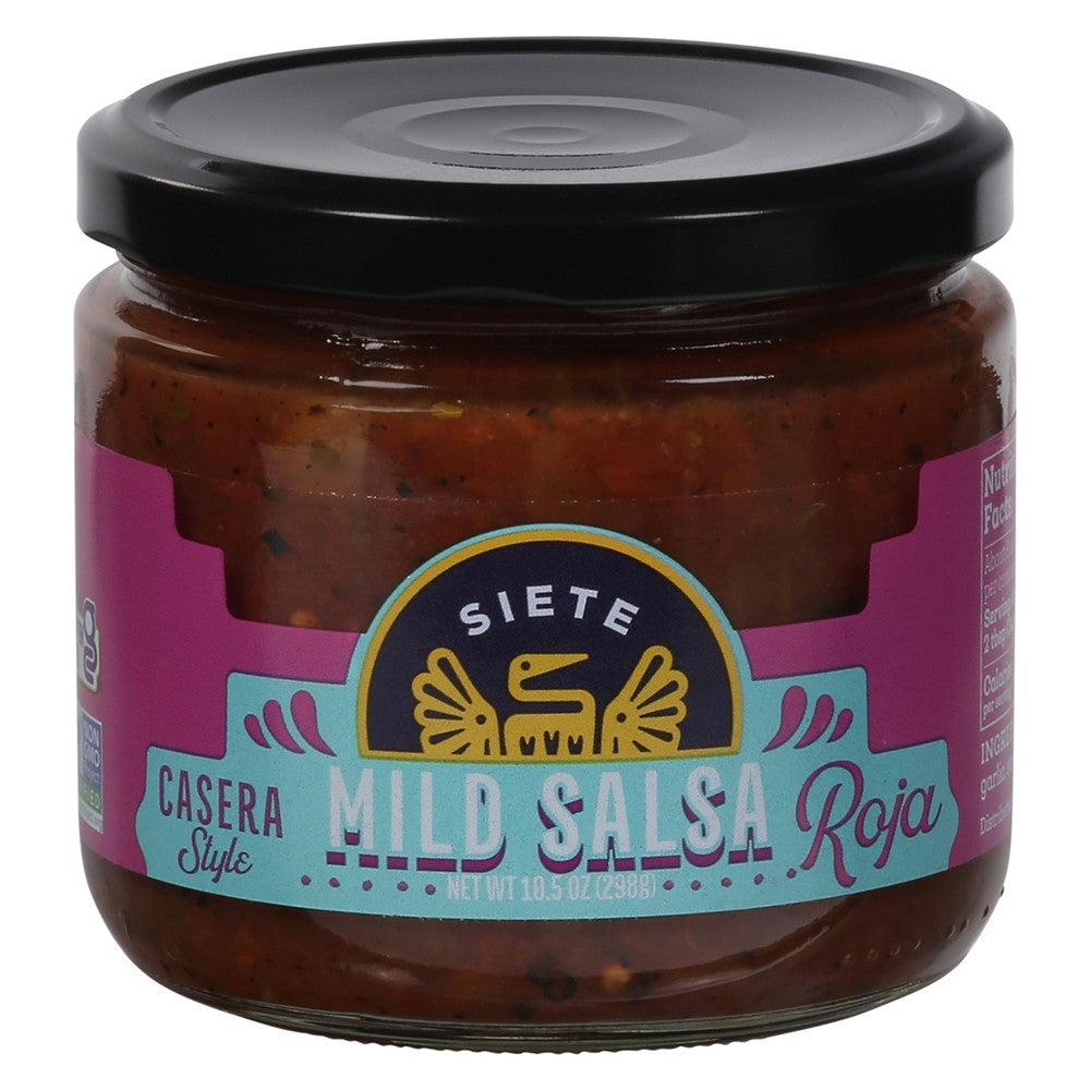 Siete - Casera Mild Salsa - Case of 6-10.5 OZ