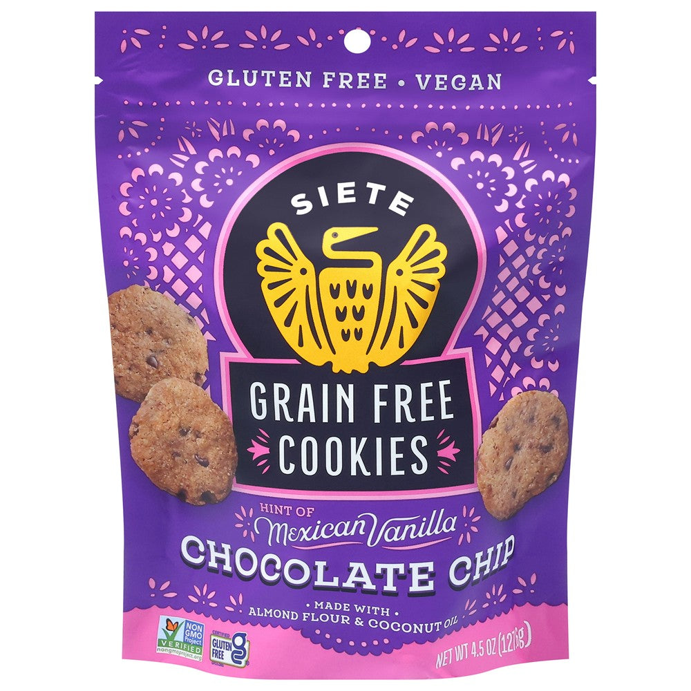 Siete - Cookies Chocolate Chip - Case of 10-4.5 OZ