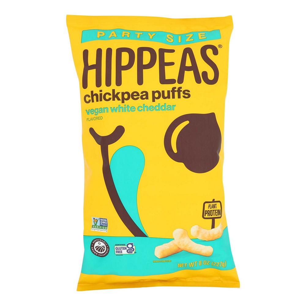 Hippeas - Chickpea Puff White Cheddar - Case of 6-8 ounces