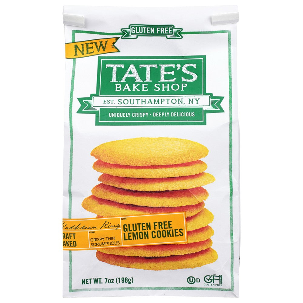 Tate's Bake Shop - Cookies Gf Lemon - Case of 6-7 OZ