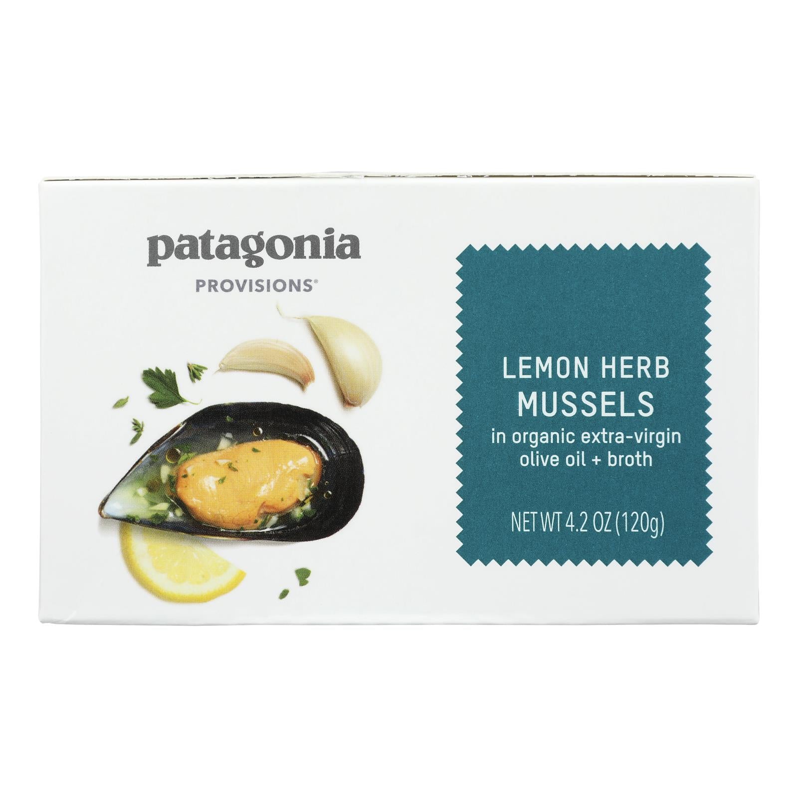 Patagonia - Mussels Lemon Herb - Case of 10 - 4.2 Ounce
