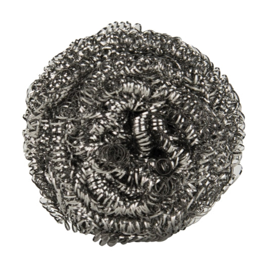 Winco Stainless Steel Scrubbing Sponge, 50G, 12 Each