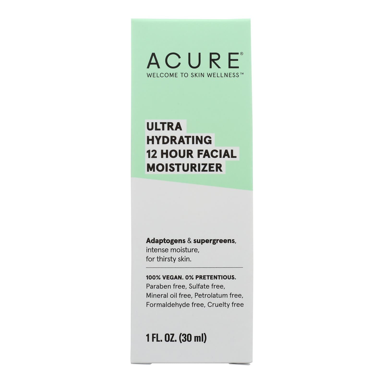 Acure - Moist Ultra Hydrtng 12hr - 1 Each-1 Fluid Ounce