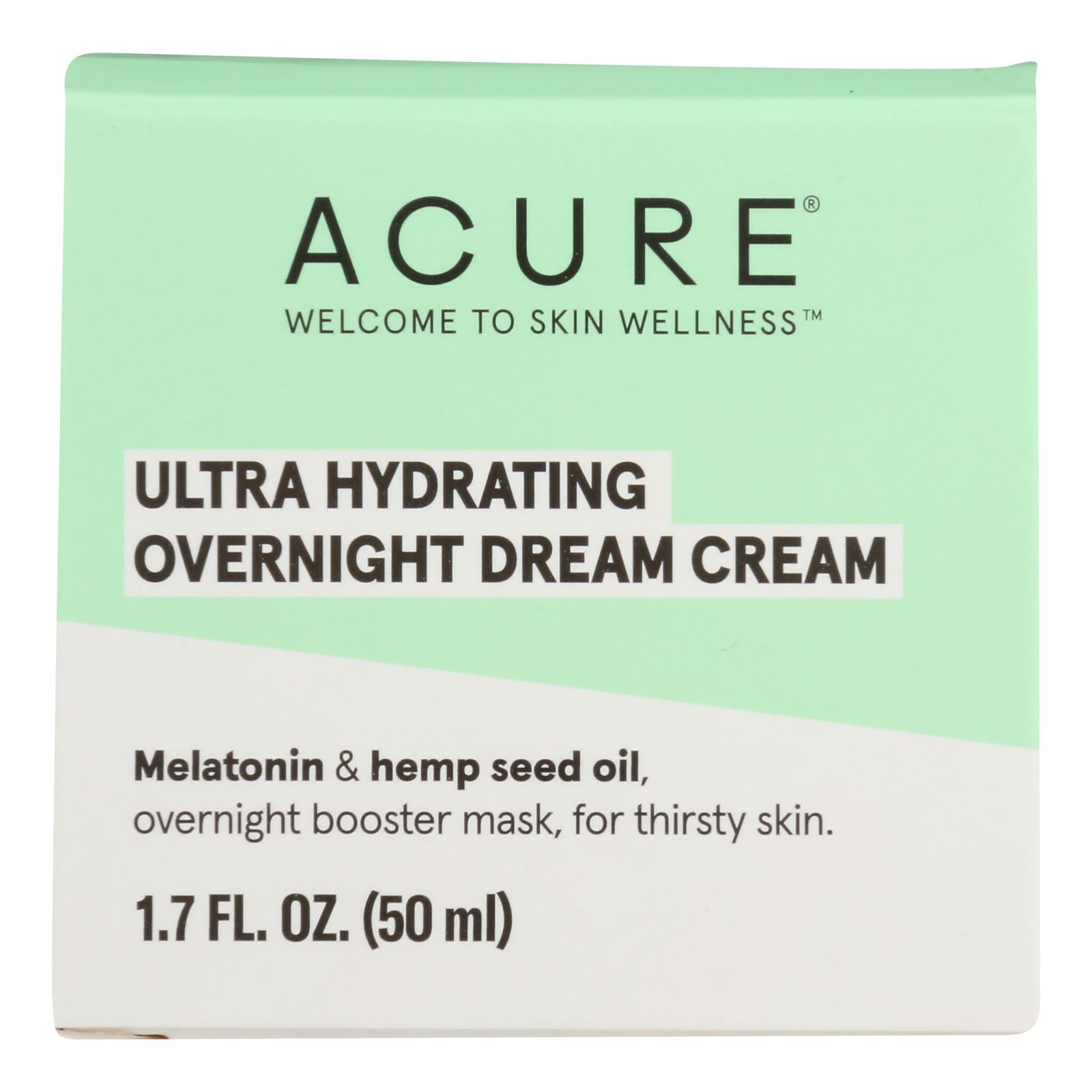Acure - Cream Ultra Hydrt Ovrnght - 1 Each-1.7 Fluid Ounce