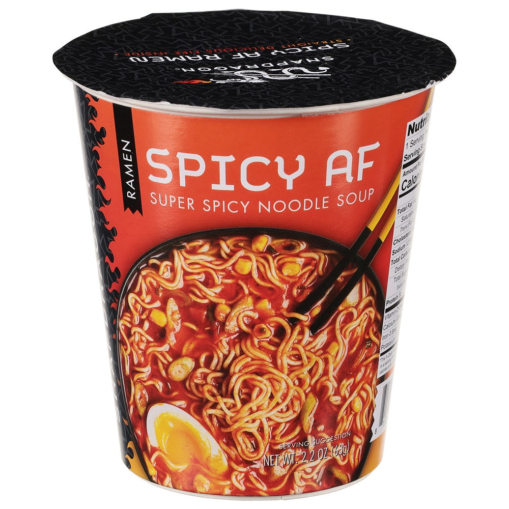 Snapdragon Foods - Ramen Cup Spicy Af - Case of 6-2.2 OZ
