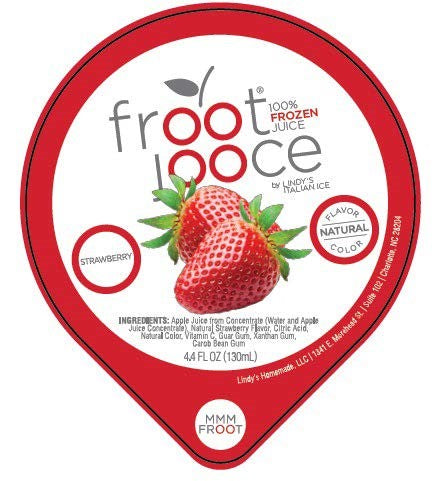 Froot Jooce Strawberry Juice Cup 4.4 Fluid Ounce - 90 Per Case